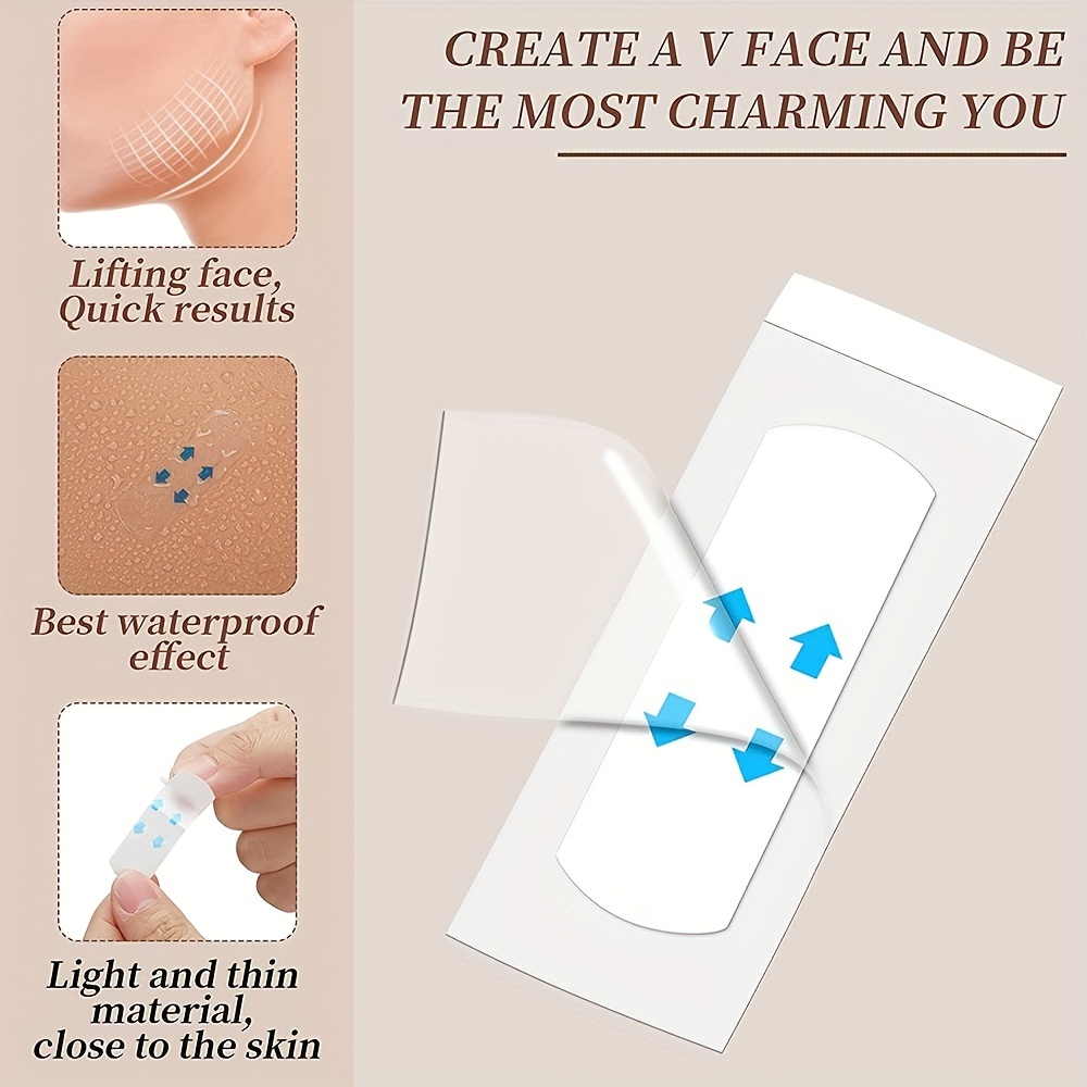 120pcs Invisible Waterproof Instant Neck Lift Tape